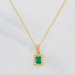 Venetian Chain Set + Square Halo Pendant / 2.5g / 20 in 18K Yellow Gold