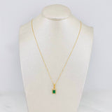 Venetian Chain Set + Square Halo Pendant / 2.5g / 20 in 18K Yellow Gold
