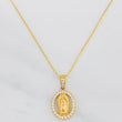 Classic Link Chain + Pendant Virgin Guadalupe / 2.7g / 18 in Yellow Gold 18K