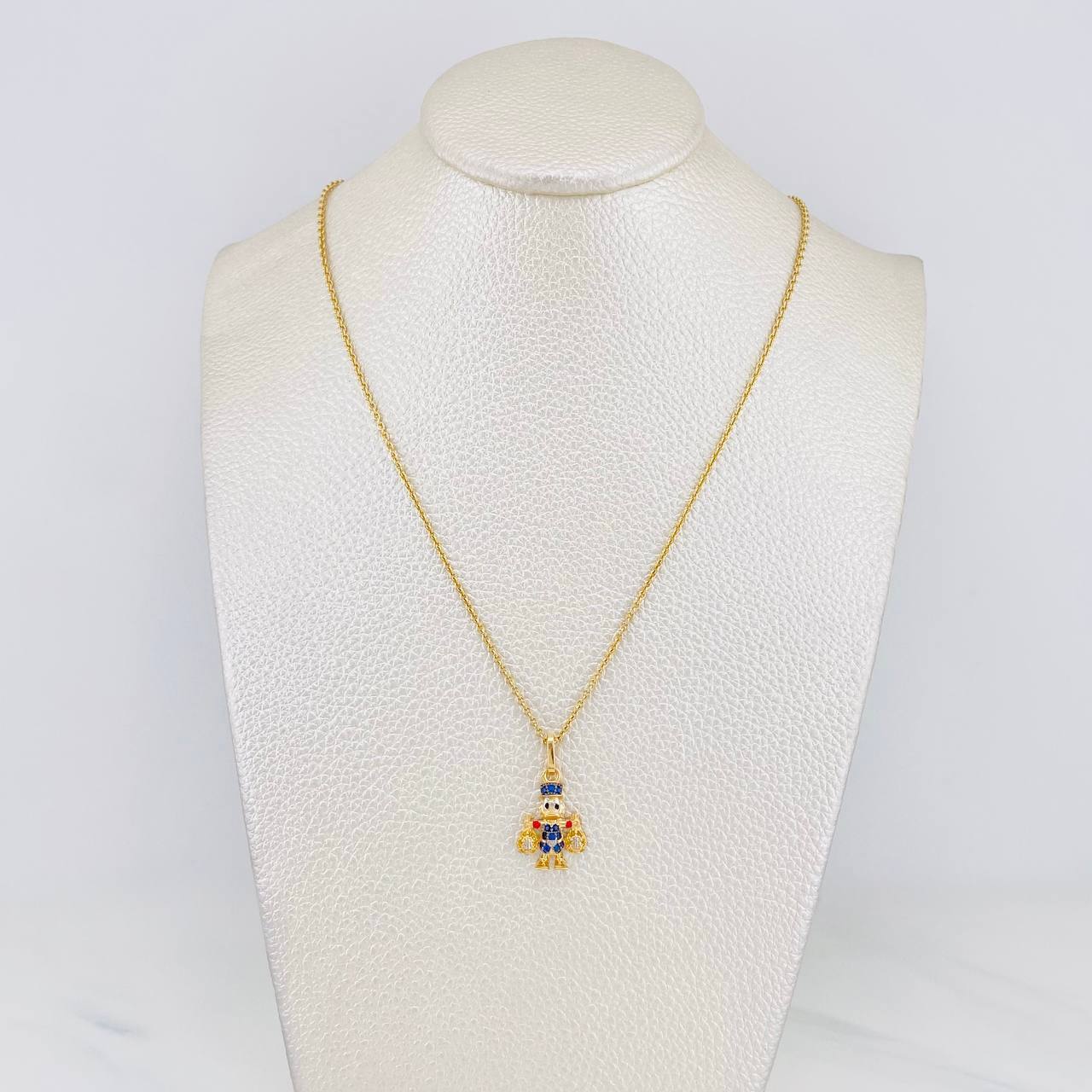 Set Classic Link Chain + Pendant Duck Money Bags / 5.45g / 20 in Yellow Gold 18K
