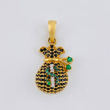 Dije Bolsa De Dinero 2.8 g / 1 in Oro Amarillo 18K