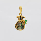 Dije Bolsa De Dinero 2.8 g / 1 in Oro Amarillo 18K