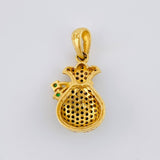 Dije Bolsa De Dinero 2.8 g / 1 in Oro Amarillo 18K