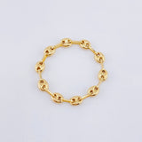 Ring Gc 0.7gr / T8 1/2 - T9 / 3.3mm Yellow Gold 18K