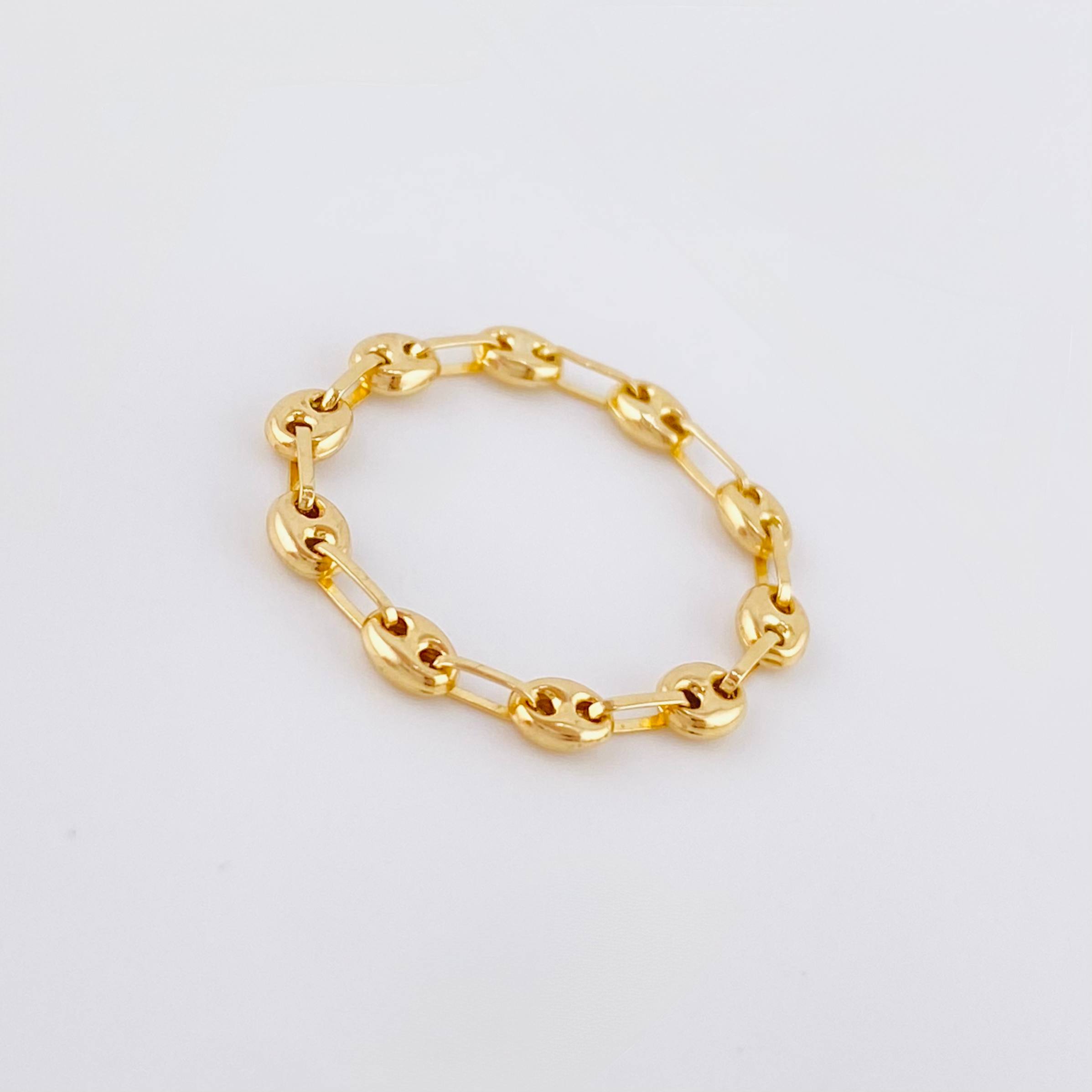 Ring Gc 0.7gr / T8 1/2 - T9 / 3.3mm Yellow Gold 18K