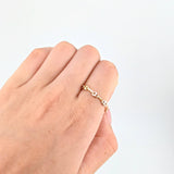 Anillo Gc 0.8gr / T14 1/4 - T14 1/2 / 4mm Tres Oros 18K