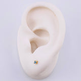 Diamond Stud Earrings 7Pts 0.7gr / 2mm 18K Yellow Gold