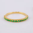 Emerald Channel Ring 19pts 1.55gr / T6 / 18K Yellow Gold