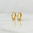 Hoop Earrings Track 0.6gr / 0.8cm-Yellow Gold 18K