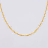 Cadena China 3.3g / 20 in / 1.6mm Oro Amarillo 18K