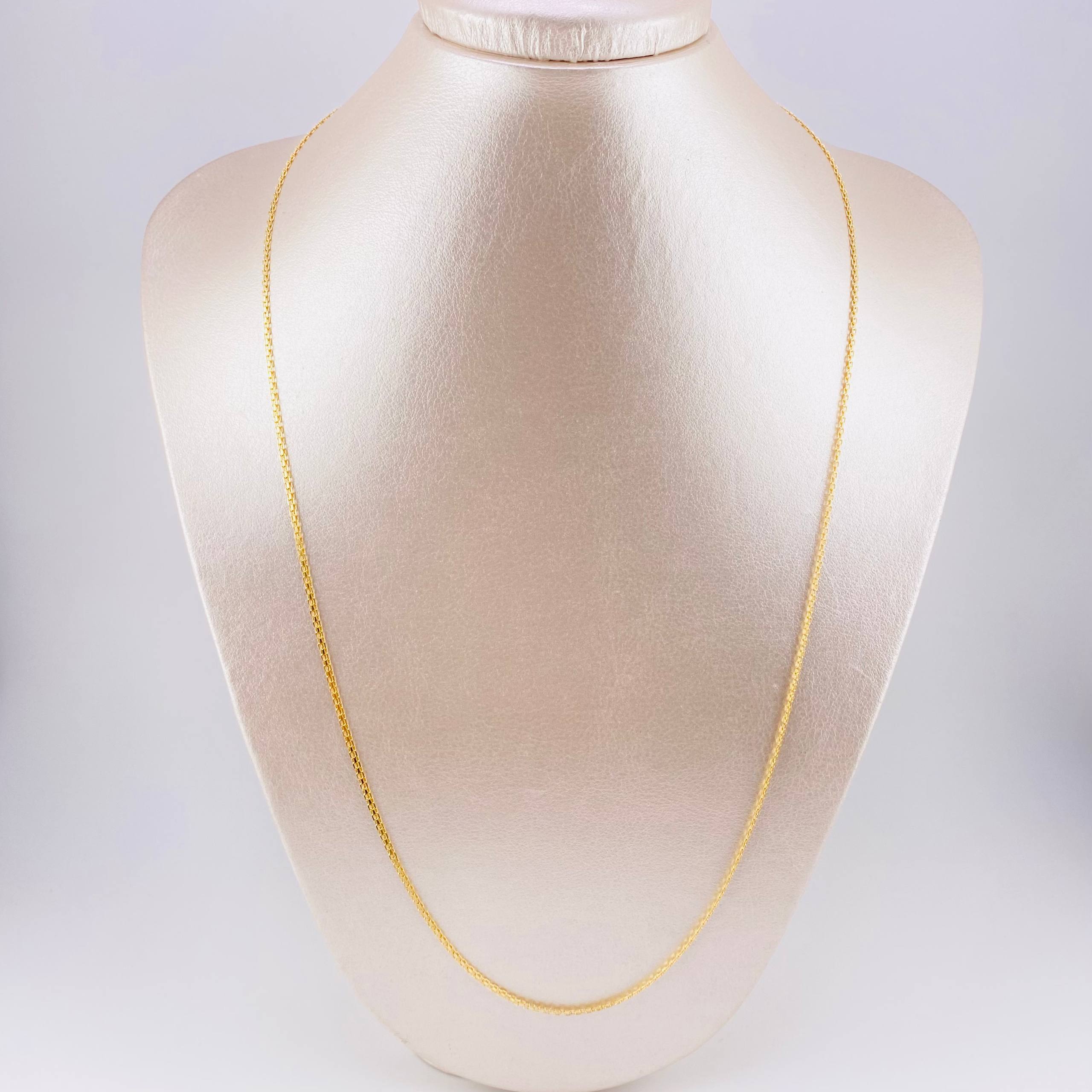 Cadena China 3.35g / 20 in / 1.6mm Oro Amarillo 18K