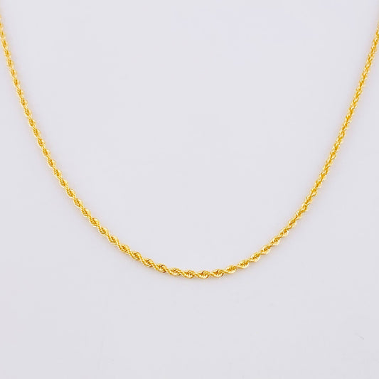 Cadena Lazo 2g / 60cm / 1.6mm Oro Amarillo 18K