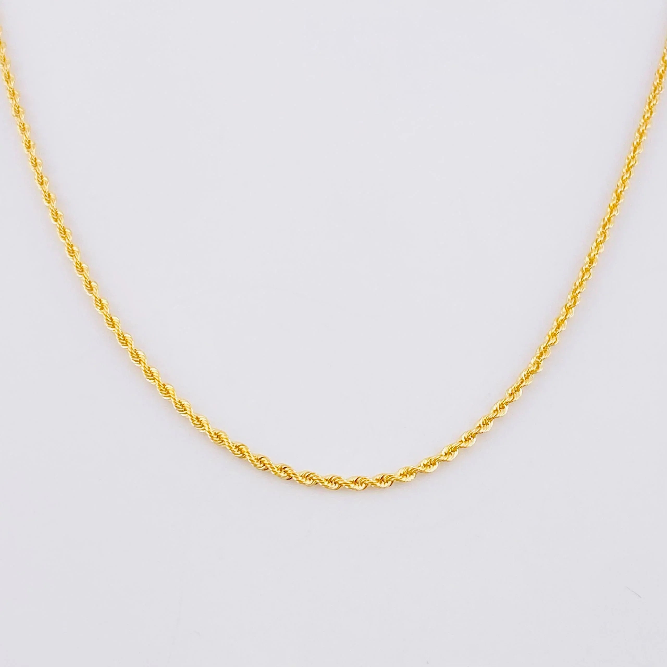 Rope Chain 0.85g / 18 in / 0.6mm Yellow Gold 18K