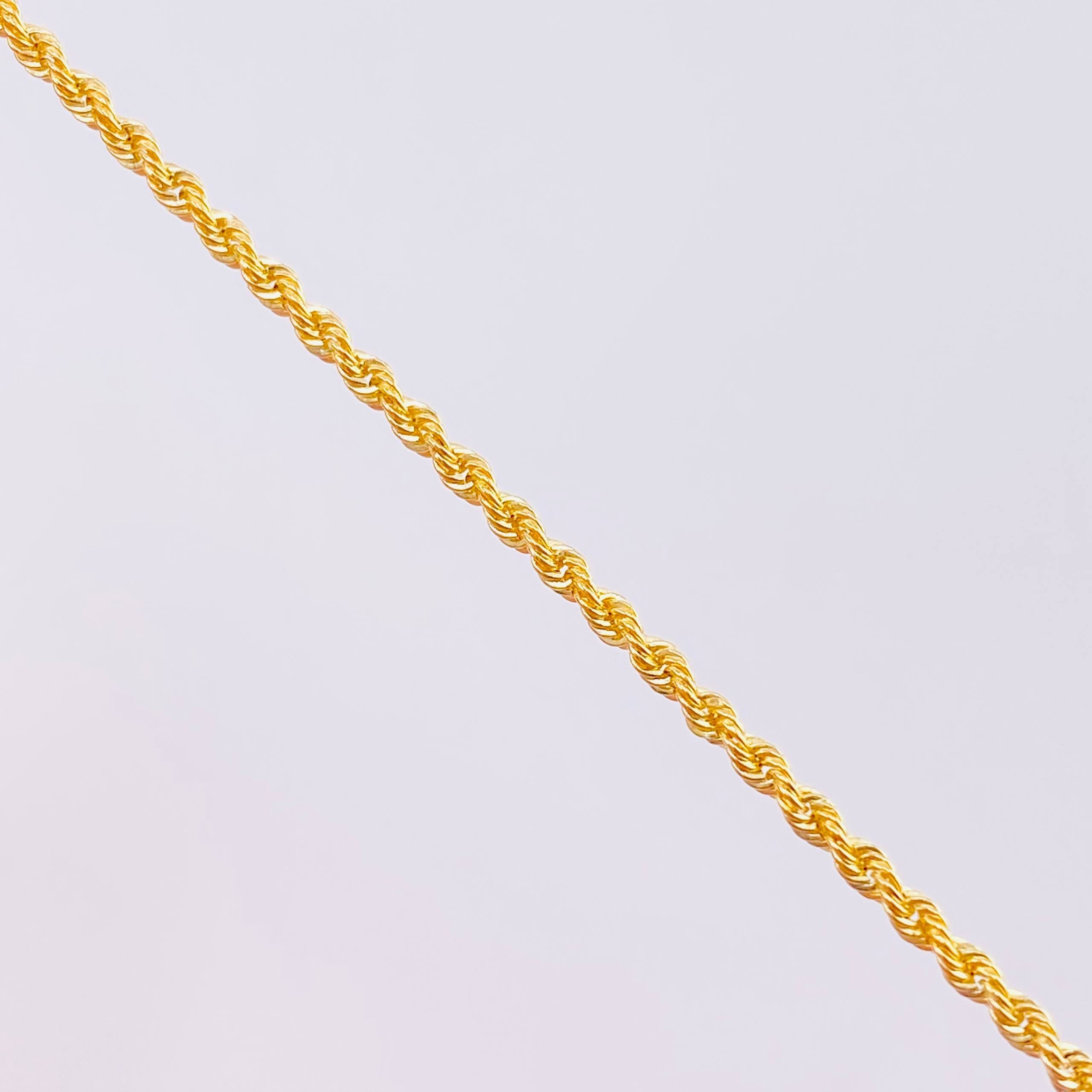 Cadena Lazo 1.95g / 61cm / 1.6mm Oro Amarillo 18K