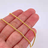 Cadena Lazo 1.95g / 61cm / 1.6mm Oro Amarillo 18K