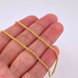 Rope Chain 1.65g / 18 in / 1.6mm 18K Yellow Gold