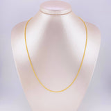 Cadena Lazo 2g / 60cm / 1.6mm Oro Amarillo 18K