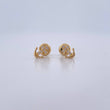 Topos Ancla 0.75gr / Circones Blancos Oro Amarillo 18K $