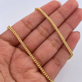 Cadena Franco 8.5gr / 60cm / 2mm Oro Amarillo +4 18K &