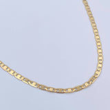 Cadena Escalera Plana 6.05gr / 60cm / 2.2mm Oro Amarillo +3 18K &