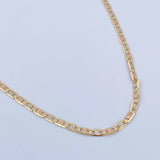Flat 6.2gr / 60cm / 2.3mm Diamonded Three Golds +3 18K &