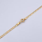 Flat 6gr / 60cm / 2.1mm Diamonded Three Golds +3 18K &