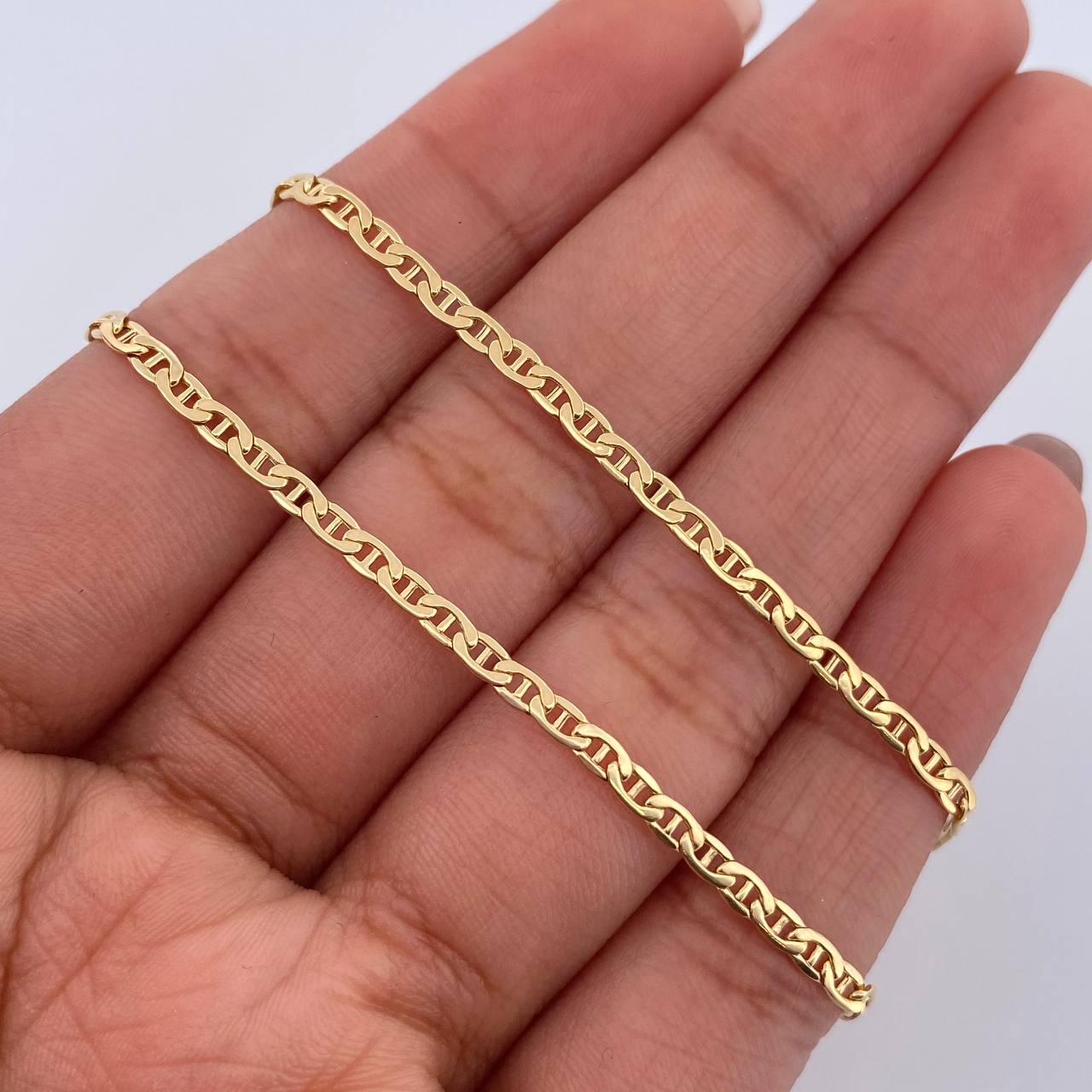 Flat Mariner Chain 2.95gr / 50.1cm / 2mm Yellow Gold +3 18K &