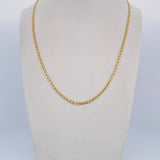 Flat Mariner Chain 2.95gr / 50.1cm / 2mm Yellow Gold +3 18K &