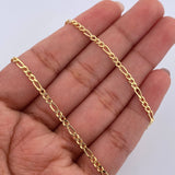 Figaro Chain 2.9gr / 55cm / 2.2mm Yellow Gold +1 18K &