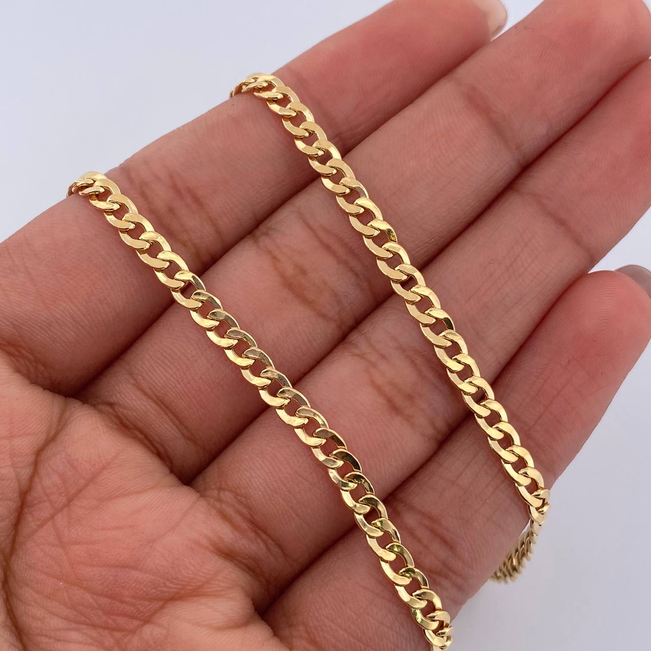 Cadena Cubana 7.05gr / 60.1cm / 3.2mm Oro Amarillo +0 18K &