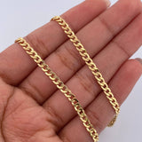 Cadena Cubana 7.05gr / 60.1cm / 3.2mm Oro Amarillo +0 18K &