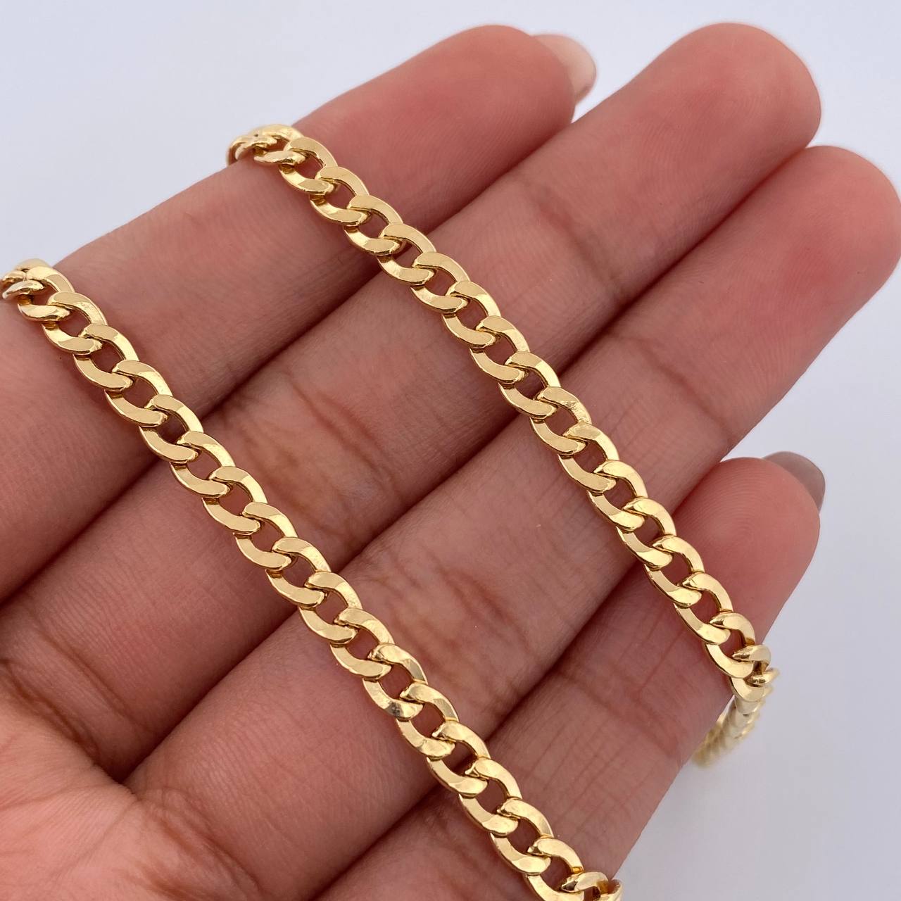 Cadena Cubana 11.1gr / 59cm / 3.8mm Oro Amarillo +0 18K &