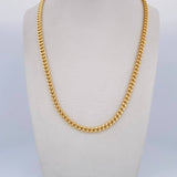 Cadena Cubana 11.25gr / 60cm / 3.7mm Oro Amarillo +0 18K &