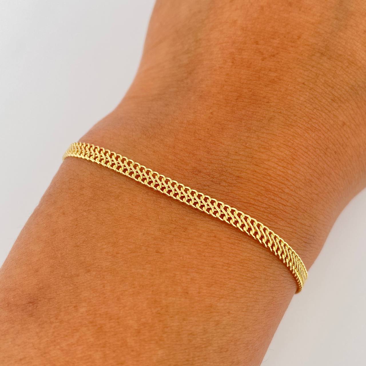 Pulso Sedusa 1.6gr / 19cm / 3.1mm Oro Amarillo +3 18K &