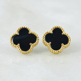 Topos Trebol Negro 3.25gr / 1/2 in / Oro Amarillo Nac.Esp. 18K