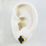 Topos Trebol Negro 3.25gr / 1/2 in / Oro Amarillo Nac.Esp. 18K