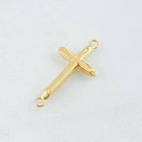 Herraje Cruz 0.55gr / 1 1/2 in / Oro Amarillo 18K