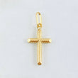 Dije Cruz 0.9gr / 1 1/4 in / Oro Amarillo 18K