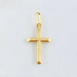Dije Cruz 0.9gr / 1 1/4 in / Oro Amarillo 18K