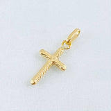 Dije Cruz 0.6gr / 1 in / Oro Amarillo 18K ©