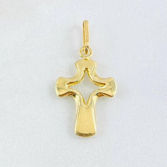 Dije Cruz Arcana 1.1gr / 1 in / Oro Amarillo 18K *