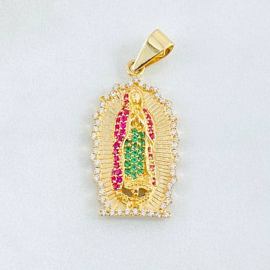 Dije Virgen Guadalupe 5.05gr / 1 1/2 in / Oro Amarillo 18K ©