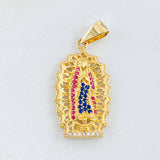 Dije Virgen Guadalupe 4.4gr / 1 1/4 in / Oro Amarillo 18K ©