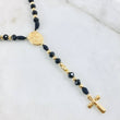 San Miguel Archangel Woven Rosary 7.5gr / 23.5in / 18K Gold