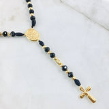 San Miguel Archangel Woven Rosary 7.5gr / 23.5in / 18K Gold