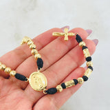 Miraculous Virgin Woven Rosary 10gr / 23.5in / 18K Gold