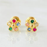 Topos Flor 0.85gr / 6mm Oro Amarillo 18K *