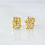 Stud Earrings Letter B 0.8gr / 18K Gold +0$