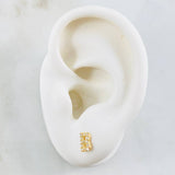 Stud Earrings Letter B 0.8gr / 18K Gold +0$