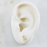 Stud Earrings Letter D 0.75gr / 18K Gold +0$